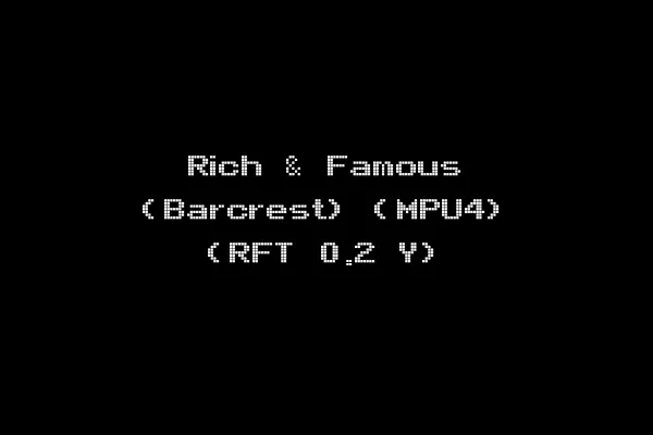 Rich & Famous (Barcrest) (MPU4) (RFT 0.2 Y)