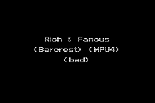 Rich & Famous (Barcrest) (MPU4) (bad)