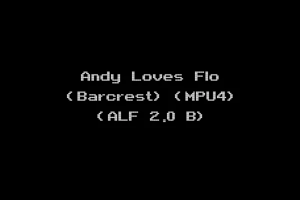 Andy Loves Flo (Barcrest) (MPU4) (ALF 2.0 B)