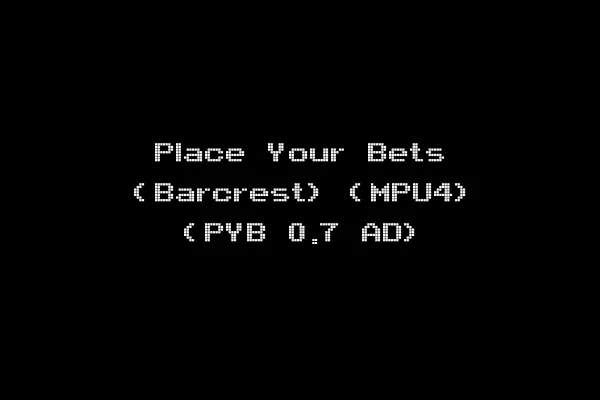 Place Your Bets (Barcrest) (MPU4) (PYB 0.7 AD)