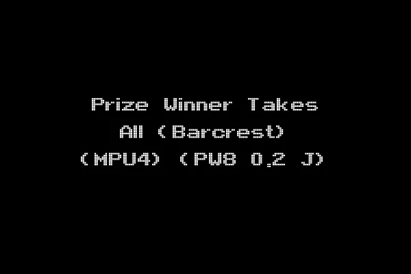 Prize Winner Takes All (Barcrest) (MPU4) (PW8 0.2 J)