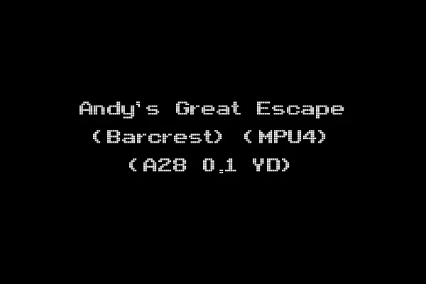 Andy's Great Escape (Barcrest) (MPU4) (A28 0.1 YD)