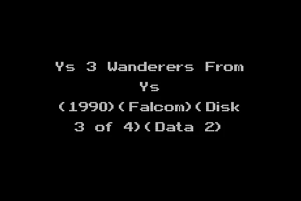Ys 3 Wanderers From Ys (1990)(Falcom)(Disk 3 of 4)(Data 2)