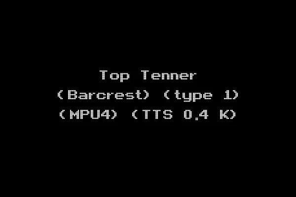 Top Tenner (Barcrest) (type 1) (MPU4) (TTS 0.4 K)