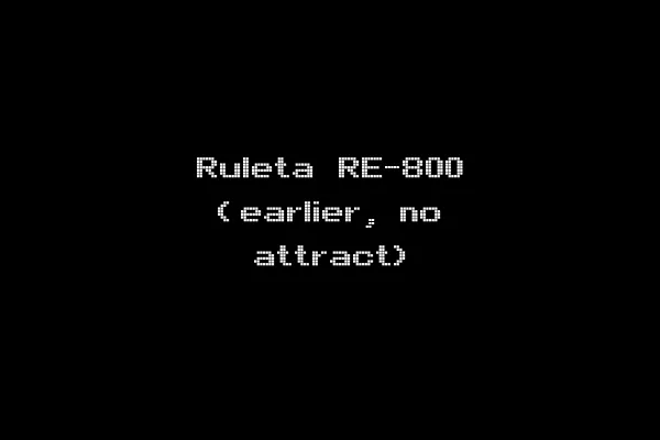 Ruleta RE-800 (earlier, no attract)