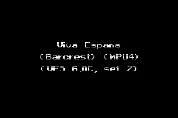 Viva Espana (Barcrest) (MPU4) (VE5 6.0C, set 2)