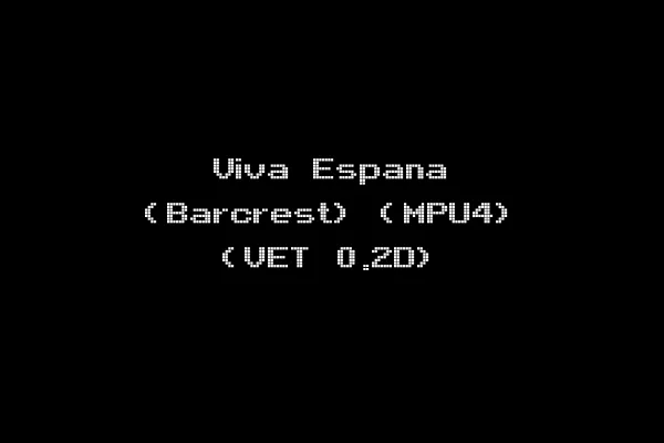 Viva Espana (Barcrest) (MPU4) (VET 0.2D)