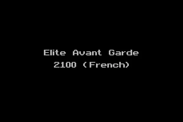 Elite Avant Garde 2100 (French)