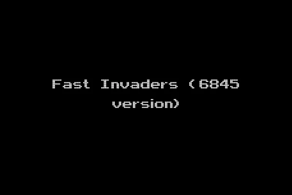 Fast Invaders (6845 version)