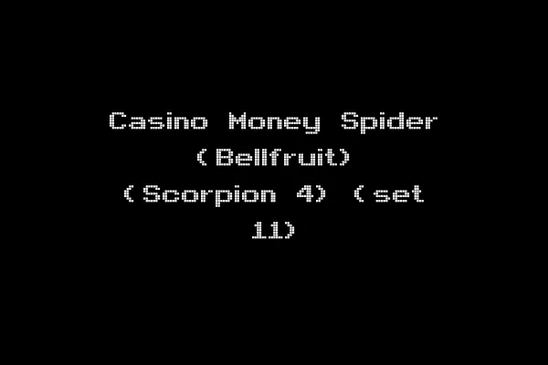 Casino Money Spider (Bellfruit) (Scorpion 4) (set 11)