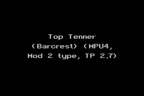 Top Tenner (Barcrest) (MPU4, Mod 2 type, TP 2.7)