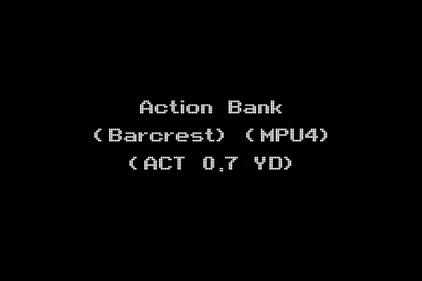 Action Bank (Barcrest) (MPU4) (ACT 0.7 YD)