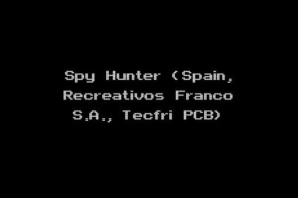 Spy Hunter (Spain, Recreativos Franco S.A., Tecfri PCB)