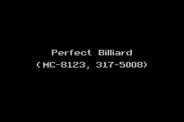 Perfect Billiard (MC-8123, 317-5008)