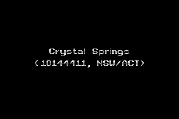 Crystal Springs (10144411, NSW/ACT)