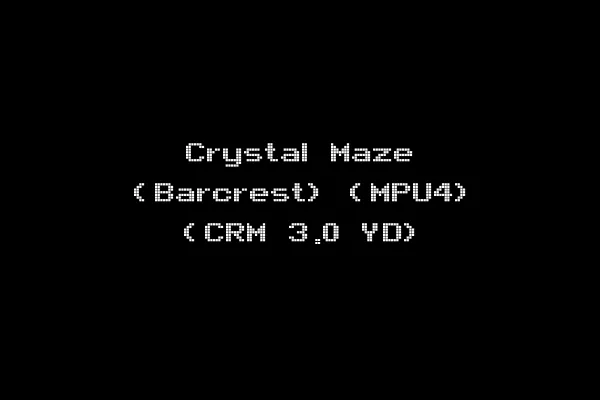 Crystal Maze (Barcrest) (MPU4) (CRM 3.0 YD)