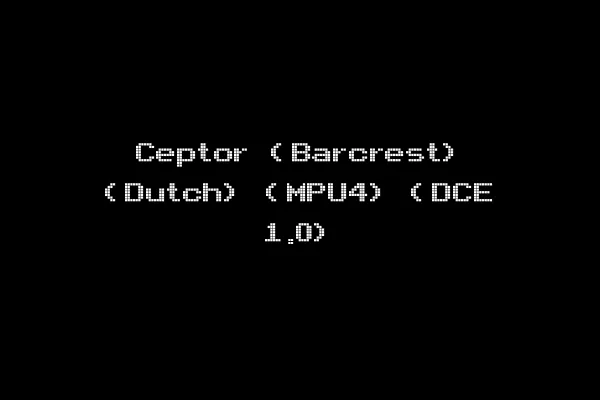 Ceptor (Barcrest) (Dutch) (MPU4) (DCE 1.0)
