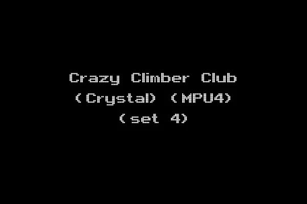 Crazy Climber Club (Crystal) (MPU4) (set 4)