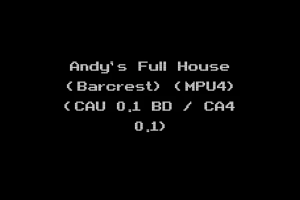 Andy's Full House (Barcrest) (MPU4) (CAU 0.1 BD / CA4 0.1)