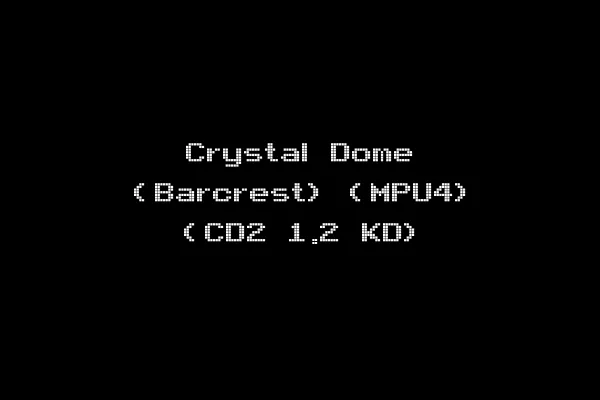 Crystal Dome (Barcrest) (MPU4) (CD2 1.2 KD)