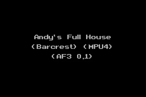 Andy's Full House (Barcrest) (MPU4) (AF3 0.1)