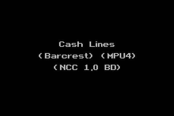 Cash Lines (Barcrest) (MPU4) (NCC 1.0 BD)