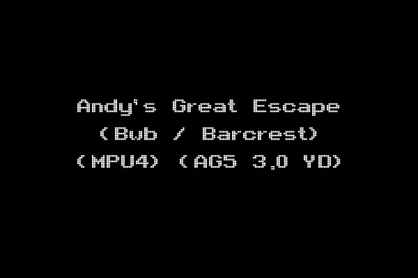 Andy's Great Escape (Bwb / Barcrest) (MPU4) (AG5 3.0 YD)