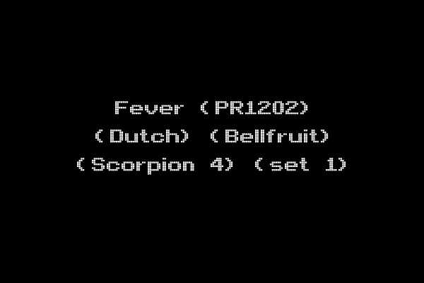 Fever (PR1202) (Dutch) (Bellfruit) (Scorpion 4) (set 1)