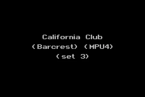 California Club (Barcrest) (MPU4) (set 3)