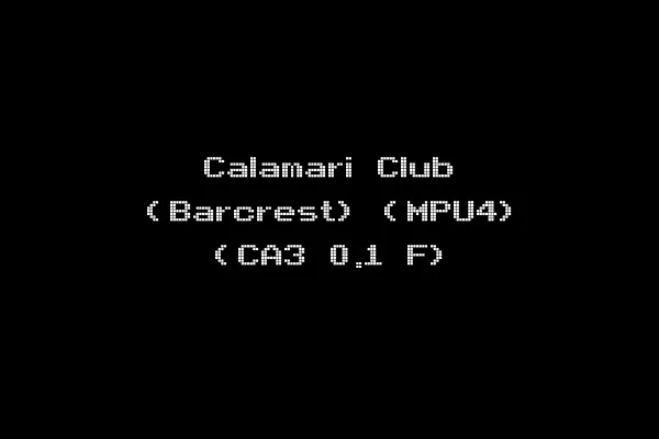 Calamari Club (Barcrest) (MPU4) (CA3 0.1 F)