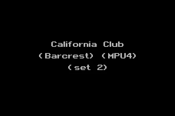 California Club (Barcrest) (MPU4) (set 2)