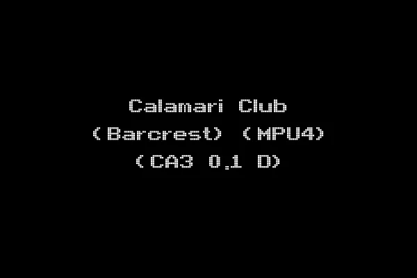 Calamari Club (Barcrest) (MPU4) (CA3 0.1 D)