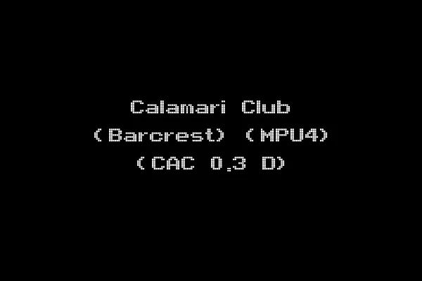 Calamari Club (Barcrest) (MPU4) (CAC 0.3 D)