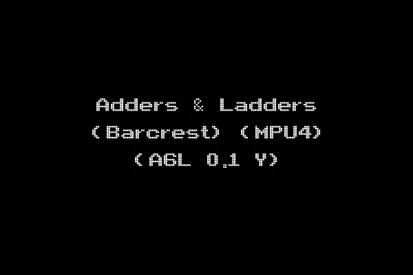 Adders & Ladders (Barcrest) (MPU4) (A6L 0.1 Y)