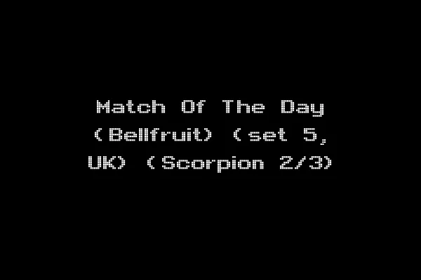 Match Of The Day (Bellfruit) (set 5, UK) (Scorpion 2/3)