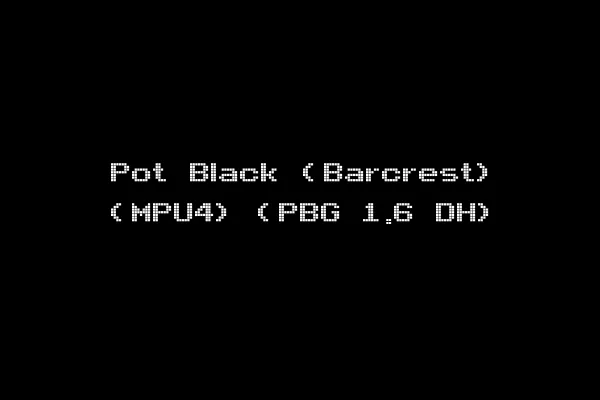 Pot Black (Barcrest) (MPU4) (PBG 1.6 DH)