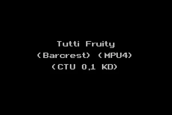 Tutti Fruity (Barcrest) (MPU4) (CTU 0.1 KD)