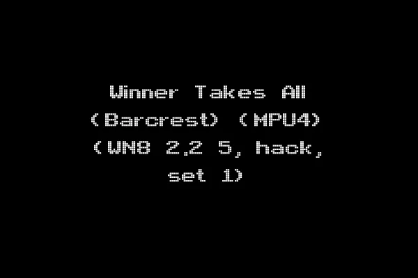 Winner Takes All (Barcrest) (MPU4) (WN8 2.2 5, hack, set 1)
