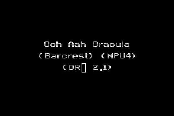 Ooh Aah Dracula (Barcrest) (MPU4) (DR_ 2.1)