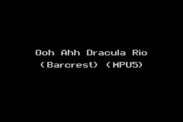 Ooh Ahh Dracula Rio (Barcrest) (MPU5)