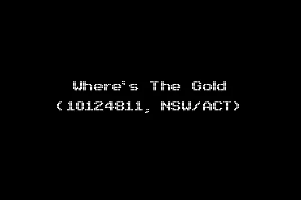 Where's The Gold (10124811, NSW/ACT)