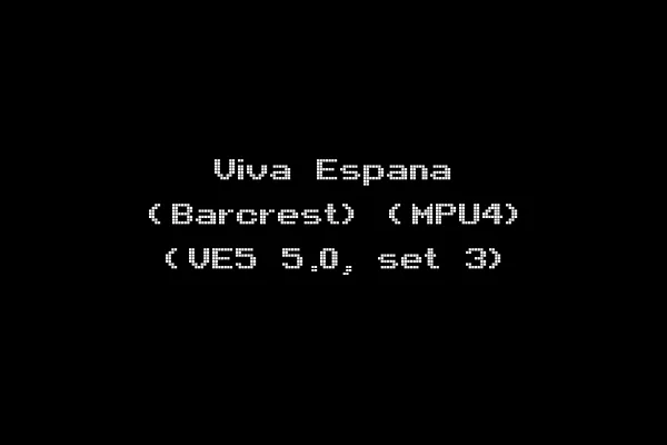 Viva Espana (Barcrest) (MPU4) (VE5 5.0, set 3)