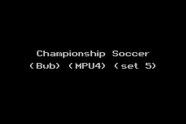 Championship Soccer (Bwb) (MPU4) (set 5)