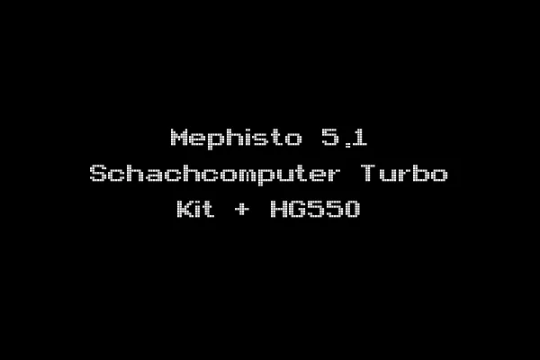 Mephisto 5.1 Schachcomputer Turbo Kit + HG550