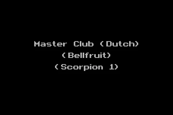 Master Club (Dutch) (Bellfruit) (Scorpion 1)