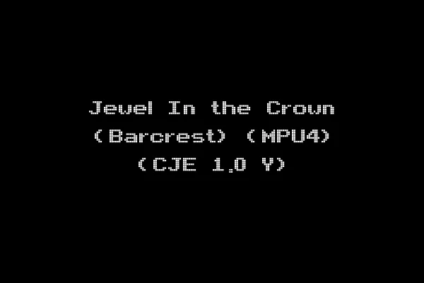Jewel In the Crown (Barcrest) (MPU4) (CJE 1.0 Y)