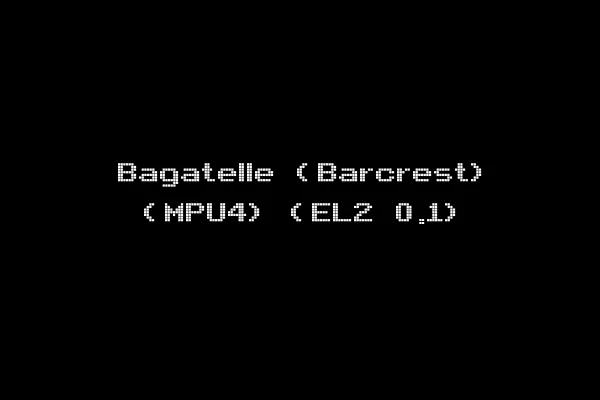 Bagatelle (Barcrest) (MPU4) (EL2 0.1)