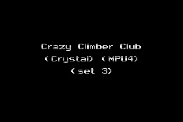 Crazy Climber Club (Crystal) (MPU4) (set 3)