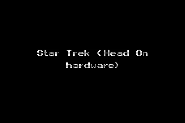Star Trek (Head On hardware)