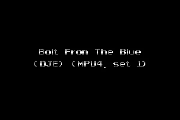 Bolt From The Blue (DJE) (MPU4, set 1)